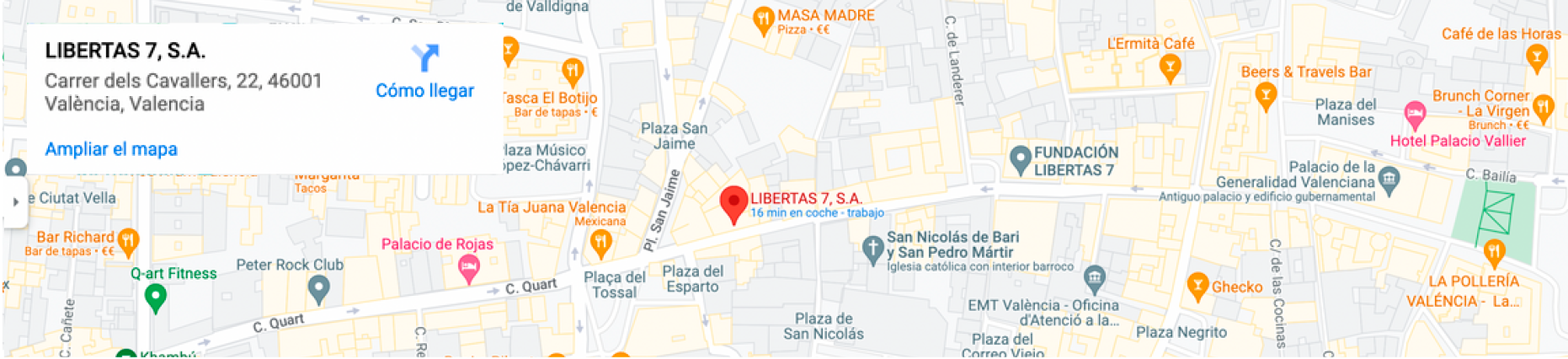 Mapa Dirección Libertas 7